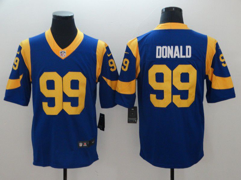 Men Los Angeles Rams #99 Donald Blue Nike Vapor Untouchable Limited Playe NFL Jerseys